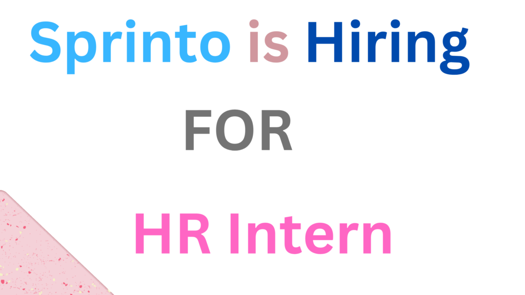 Sprinto is hiring for HR Intern